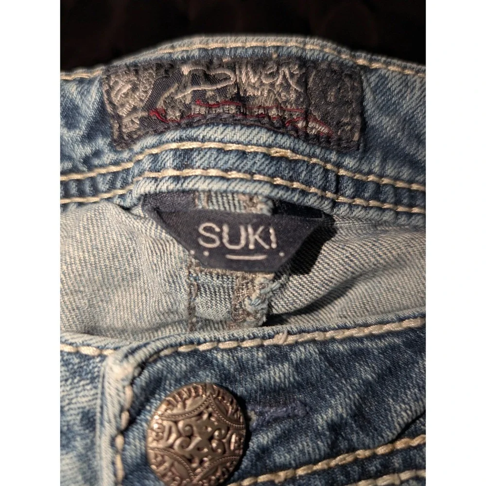 Silver Jeans Co. Suki Mid-Rise Bootcut Light Wash Blue Jeans Size W34 L32